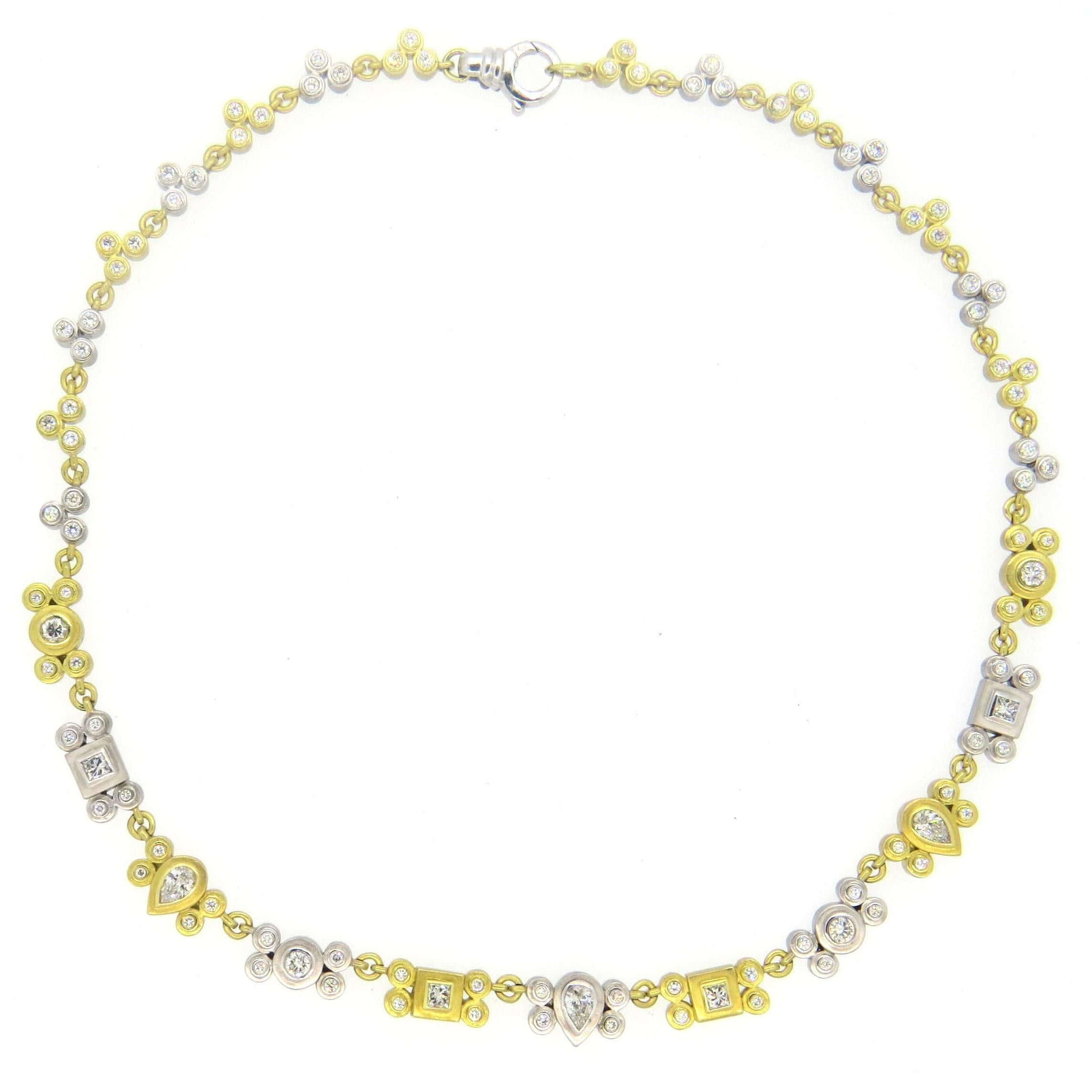 Sam Lehr Diamond Gold Necklace