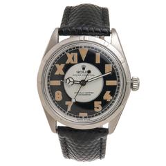Rolex Stainless Steel California Dial Wristwatch Ref 5500