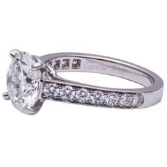 Cartier GIA Cert 3.04 Carat Diamond Platinum Engagement Ring