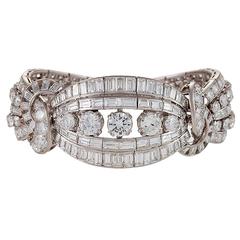 Mellerio dits Meller Retro Diamond and Platinum Bracelet