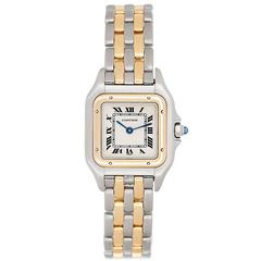 Cartier Lady's Yellow Gold Stainless Steel Quartz Wristwatch Ref W25029B6