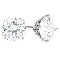 Peter Suchy Diamond Platinum White Gold Stud Earrings