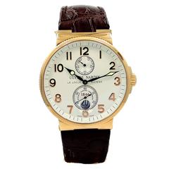 Ulysse Nardin Rose Gold Marine Chronometer 1846 Wristwatch 1