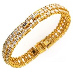 Cartier Diamond Gold Link Bracelet 2