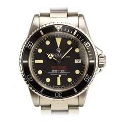 Retro Rolex Stainless Steel  Double Red Sea-Dweller Wristwatch Ref 1665 