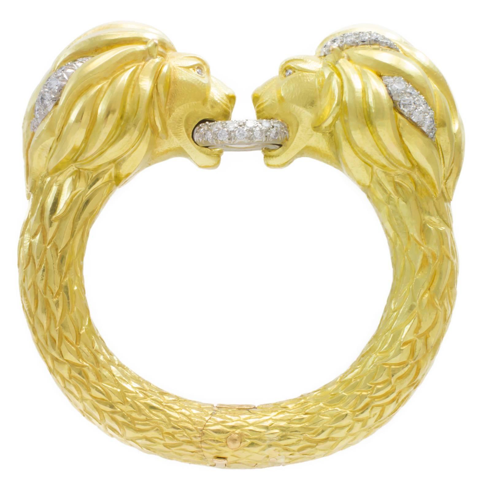 Tiffany & Co. Lion's Head Diamond Bracelet