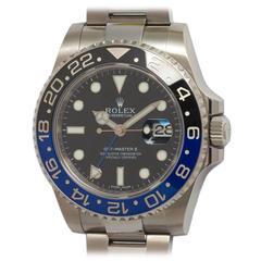 Rolex Stainless Steel GMT-Master II Batman Automatic Wristwatch 