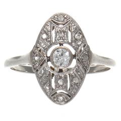 Victorian Diamond Platinum Ring