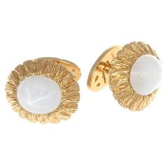 Ruser Star Sapphire Gold Cufflinks