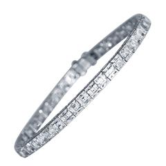 J.E. Caldwell Art Deco Diamond Platinum Bracelet