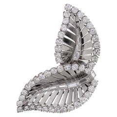 Raymond Yard 1950s Diamond and Platinum Brooch