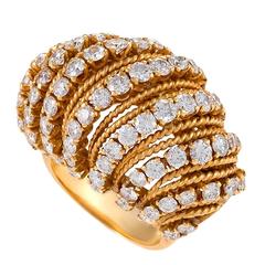 Van Cleef & Arpels Mid-20th Century Diamond and Gold Ring