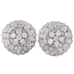 Van Cleef & Arpels Late-20th Century Diamond, Platinum and Gold Earrings 5