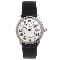 Cartier Lady's Stainless Steel Ronde Solo Quartz Wristwatch