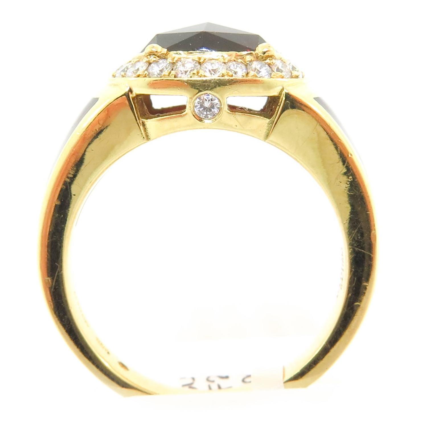 Faberge Garnet Ring at 1stdibs