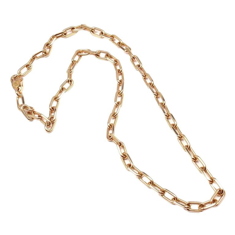 cartier gold necklace chain