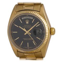 Rolex Yellow Gold Day Date Wristwatch ref 18078 circa 1979
