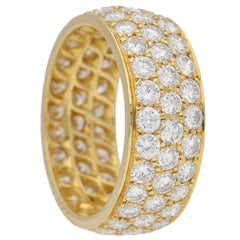 Used Van Cleef & Arpels diamond Gold Band ring