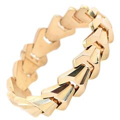 1940s Gold Retro link Bracelet