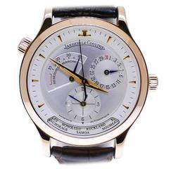 Mens Jaeger LeCoultre Master Geographic in 18k Rose Gold, Ref 142.2.92