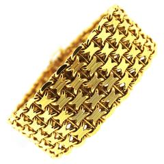 Gubelin Gold Articulated Cuff Bracelet