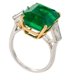 Colombian Emerald and Diamond Ring 