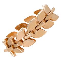 Boucheron Paris Mid-20th Century Gold Link Bracelet