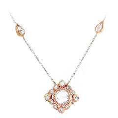 VIVAAN Rosecut Diamond 'Dew Drop' Necklace
