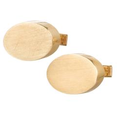 Pair of Vintage Modernist Gold Cufflinks