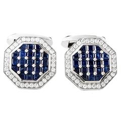  Sapphire Diamond Cufflinks