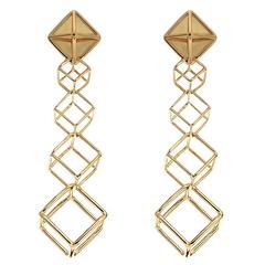 Cushion Cube dangling Earrings 3