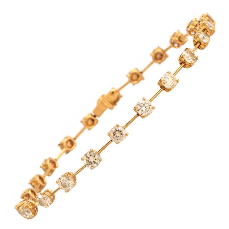 Open Link Gold Bracelet at 1stdibs