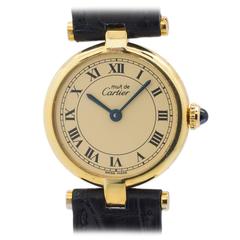 Cartier Lady’s Vermeil Vendome Tank Must de Cartier Wristwatch