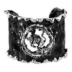 Taurus Hand Forged Silver Zodiac Cuff Bracelet 