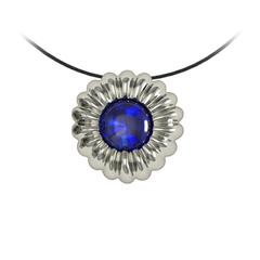 Barbara Nanning & Sparkles Sapphire and Gold Pendant