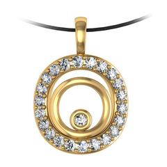 Vasily Baglaenko & Sparkles Diamond and Gold Pendant 1