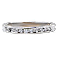 Tiffany & Co. Diamond platinum Band Ring 7
