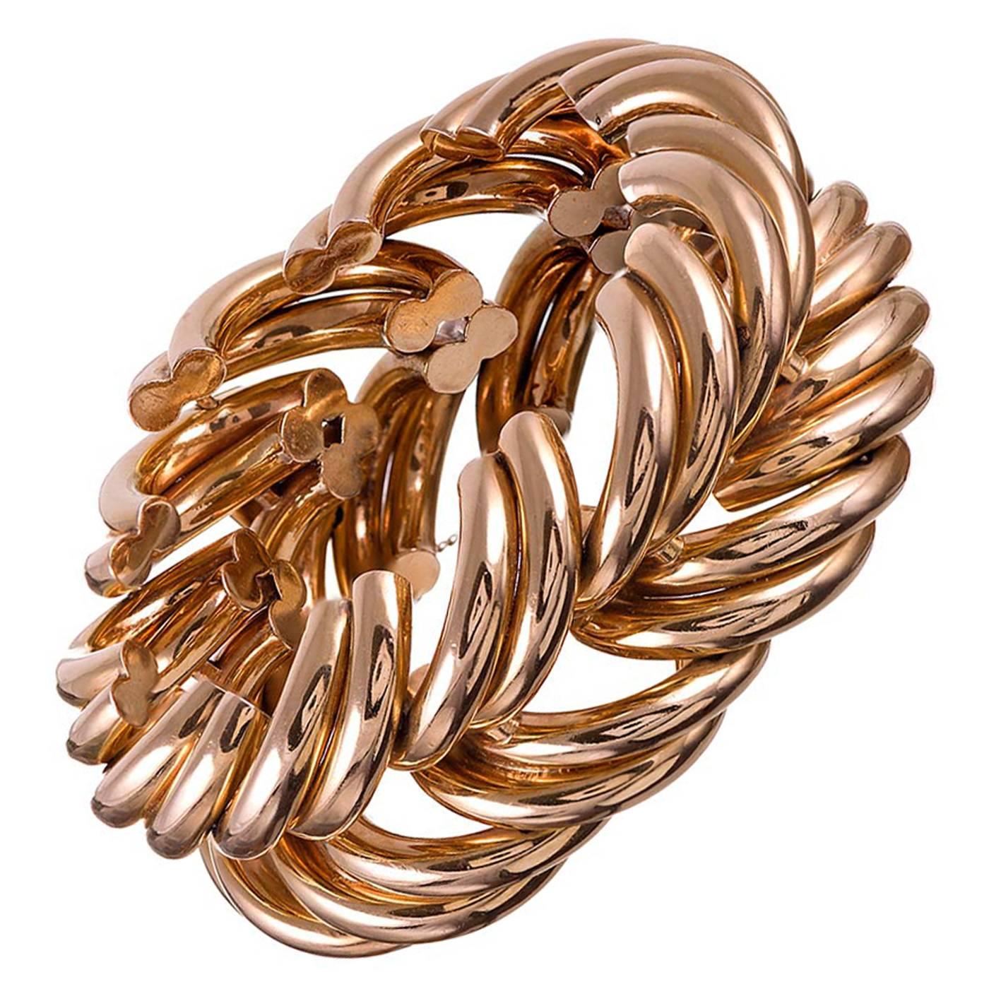1940s Retro Gold “Illusion” Bracelet