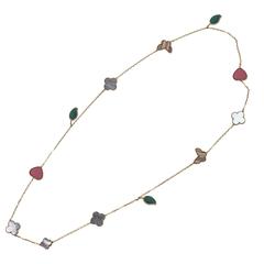 Van Cleef and Arpels Lucky Alhambra Long Necklace, 12 motifs