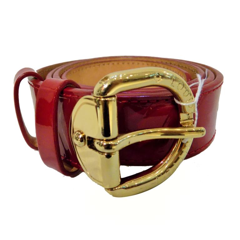 Louis Vuitton Red Belt at 1stdibs