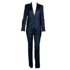 Gorgeous Gucci by Tom Ford Tailored Pant Suit with Leather Detail FW 2004 11