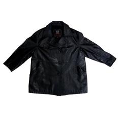 Vintage Belstaff Gold Label leather coat black men's motorcycle style size L 