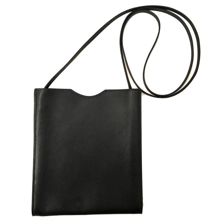 Hermes Dark Navy Blue Crossbody Bag at 1stDibs