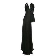 Margiela Black Asymmetrical Evening Gown
