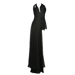 Maison Martin Margiela Artisanal Black Multi Fabric Gown 10
