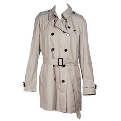 Tan Burberry Cashmere Trench Coat