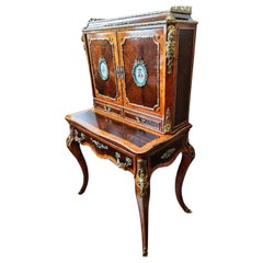 Bonheur Du Jour Schreibtisch Napoleon III.-Periode 19. Jahrhundert Holz Handgefertigt