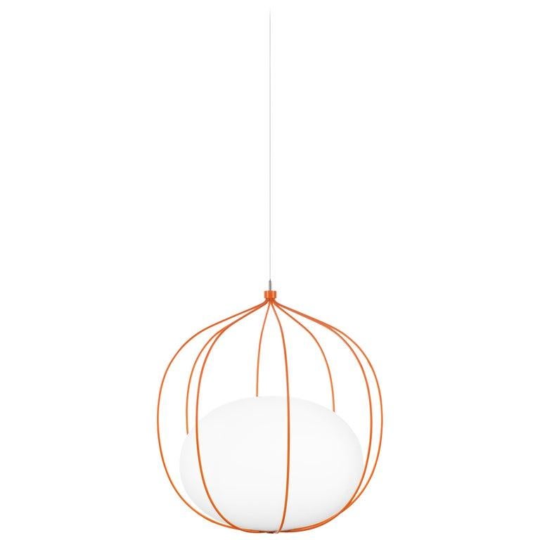 For Sale: Orange Zero LED Hoop Pendant by Front Design