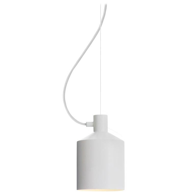 En vente : White Pendentif Silo Zero LED par Note Design Studio