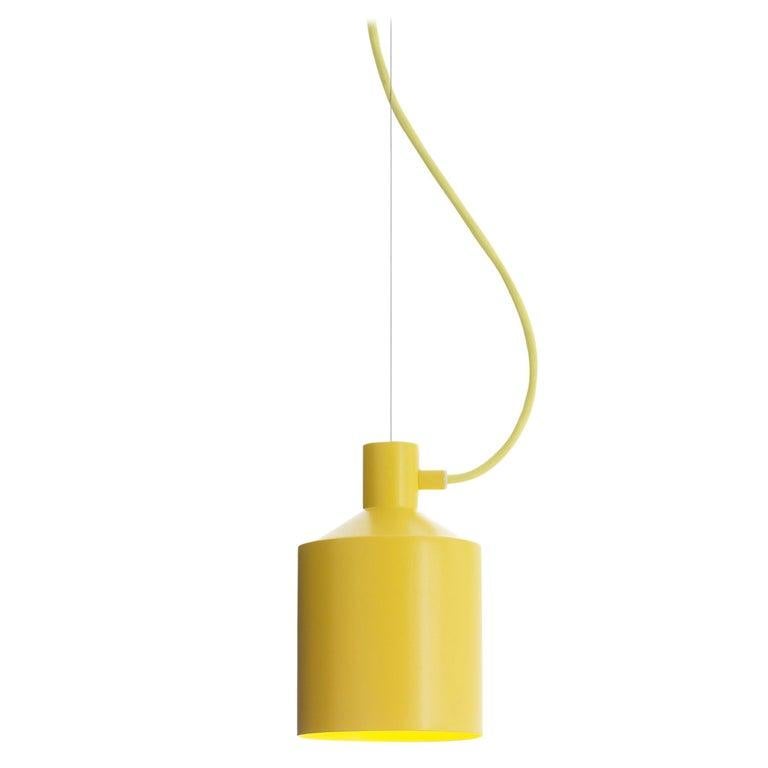 En vente : Yellow Pendentif Silo Zero LED par Note Design Studio